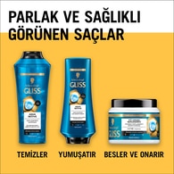 Gliss Aqua Revive Nemlendirici Şampuan Hyaluron ve Deniz Yosunu Özü ile 400 ml