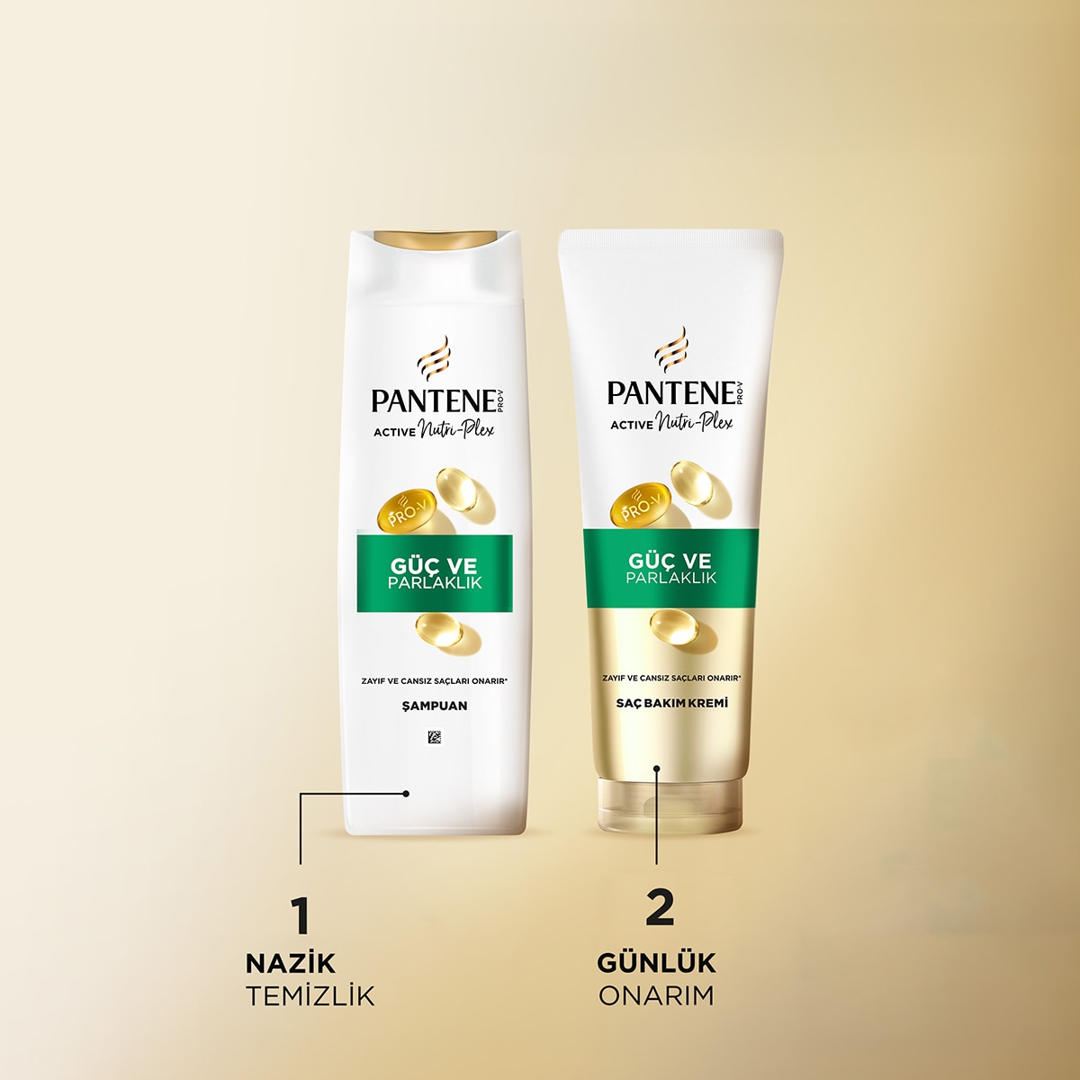  PANTENE PANTENE Pantene Şampuan Güç Ve Parlaklık 625 ml  1 of 4 