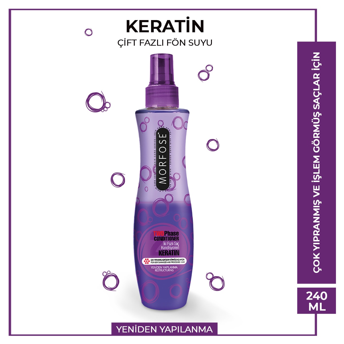MORFOSE EXC. MORFOSE EXC. Morfose Keratin Çift Fazlı Fön Suyu 240 ml 1 of 1 Morfose Keratin Çift Fazlı Fön Suyu 240 ml