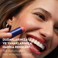 Nivea Renkli Dudak Bakım Kremi Mercan 4,8 g SPF30 Doğal E Vitamini Dudak ve Yanaklar İçin