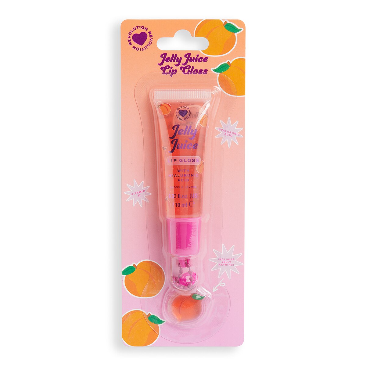  undefined I HEART REVOLUTION I Heart Revolution Juicy Jelly Lip Gloss Peach  1 of 7 