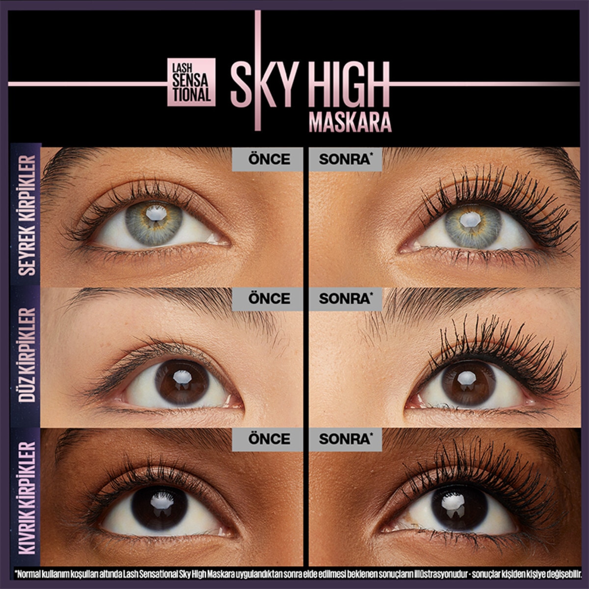  MAYBELLINE MAYBELLINE Maybelline Lash Sensitive Sky High Plum Twilight Maskara  1 of 9 