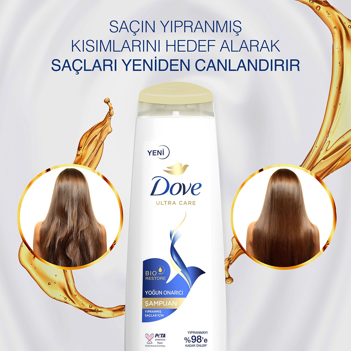  DOVE DOVE Dove Şampuan Yoğun Onarıcı 400 ml  1 of 9 