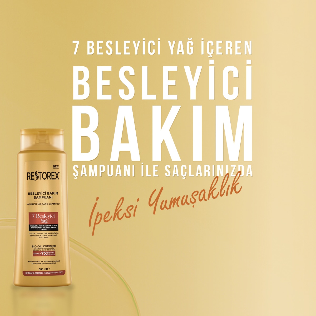 RESTOREX RESTOREX Restorex Şampuan 7 Besleyici Yağ 500 ml 1 of 4