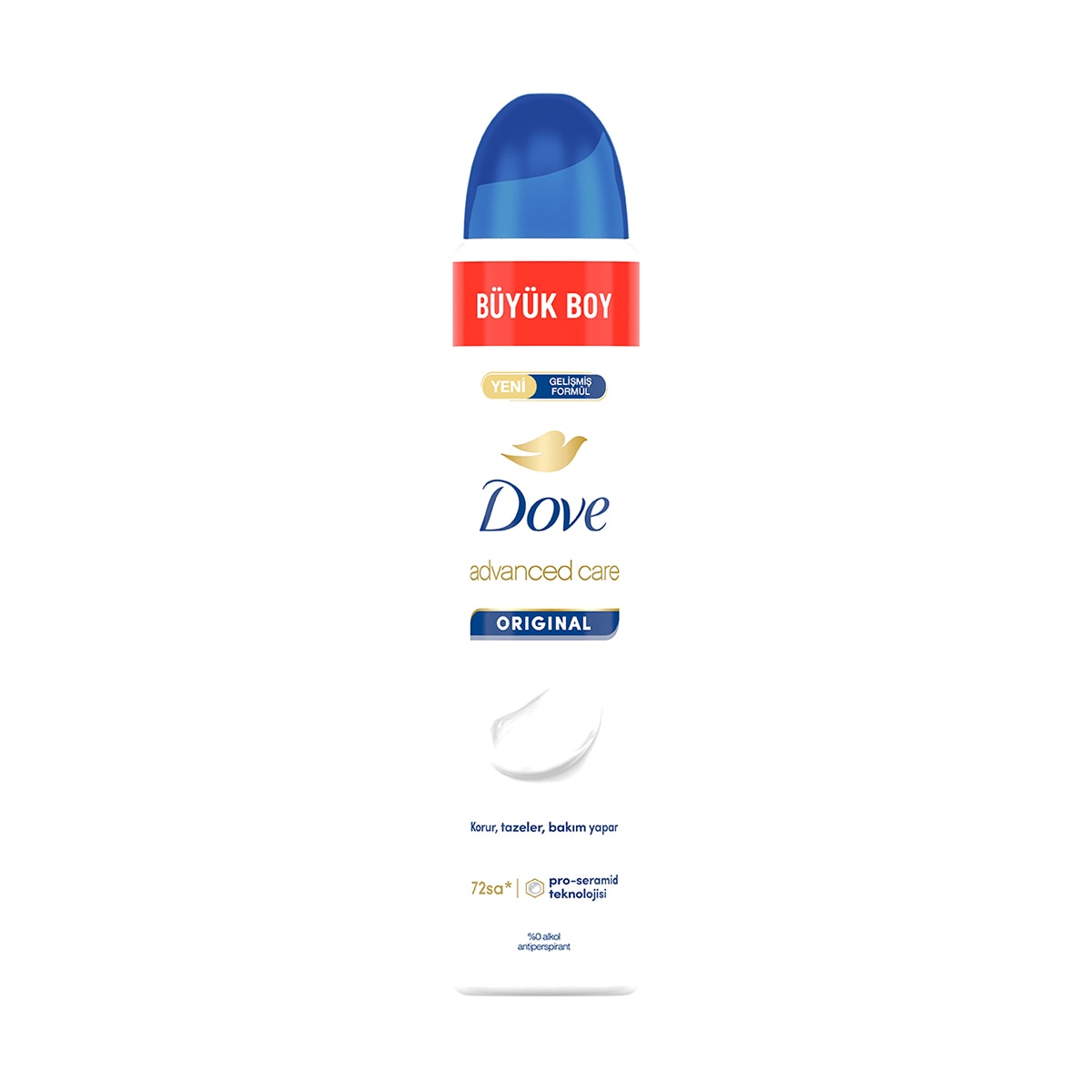 DOVE DOVE Dove Kadın Sprey Deodorant 1/4 Nemlendirici Krem Original Büyük Boy 200 ml 1 of 10