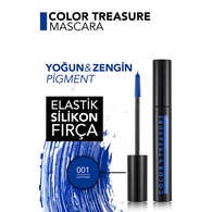 Flormar Color Treasure Yoğun Pigment Veren Renkli Maskara - 001 Sapphire