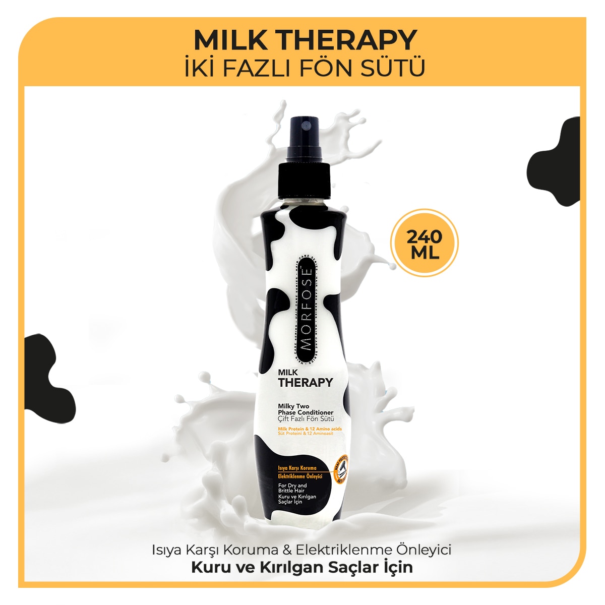  undefined MORFOSE Morfose Milk Therapy Çift Fazlı Fön Sütü 240 ml  Morfose Milk Therapy Çift Fazlı Fön Sütü 240 ml