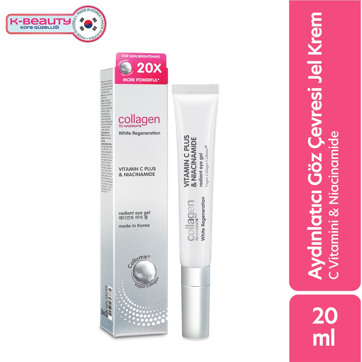  undefined COLLAGEN BY WATSONS Collagen By Watsons White Regeneration Işıltılı Göz Jeli 20 ml 
