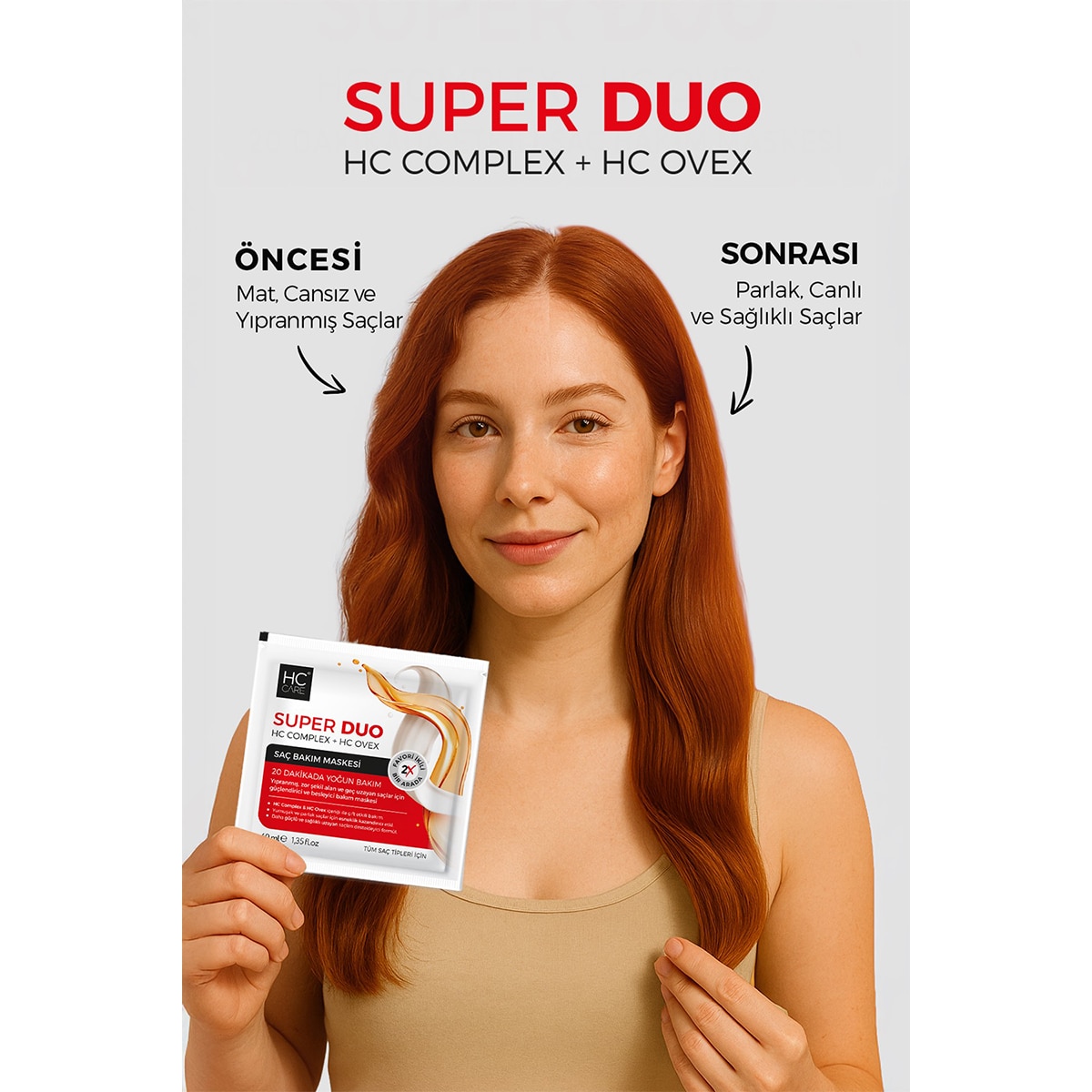 HC CARE HC CARE HC Care Saç Bakım Maskesi Duo 40 ml 1 of 5