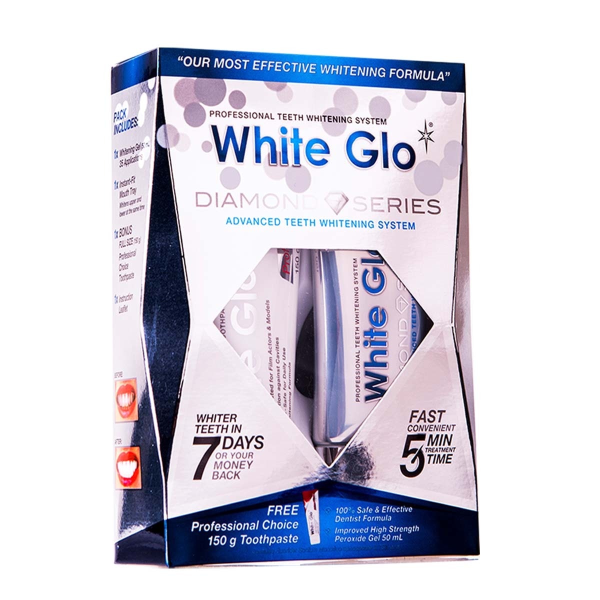 WHITE GLO White Glo Diş Beyazlatma Seti Damaklık + Beyazlatıcı Jel