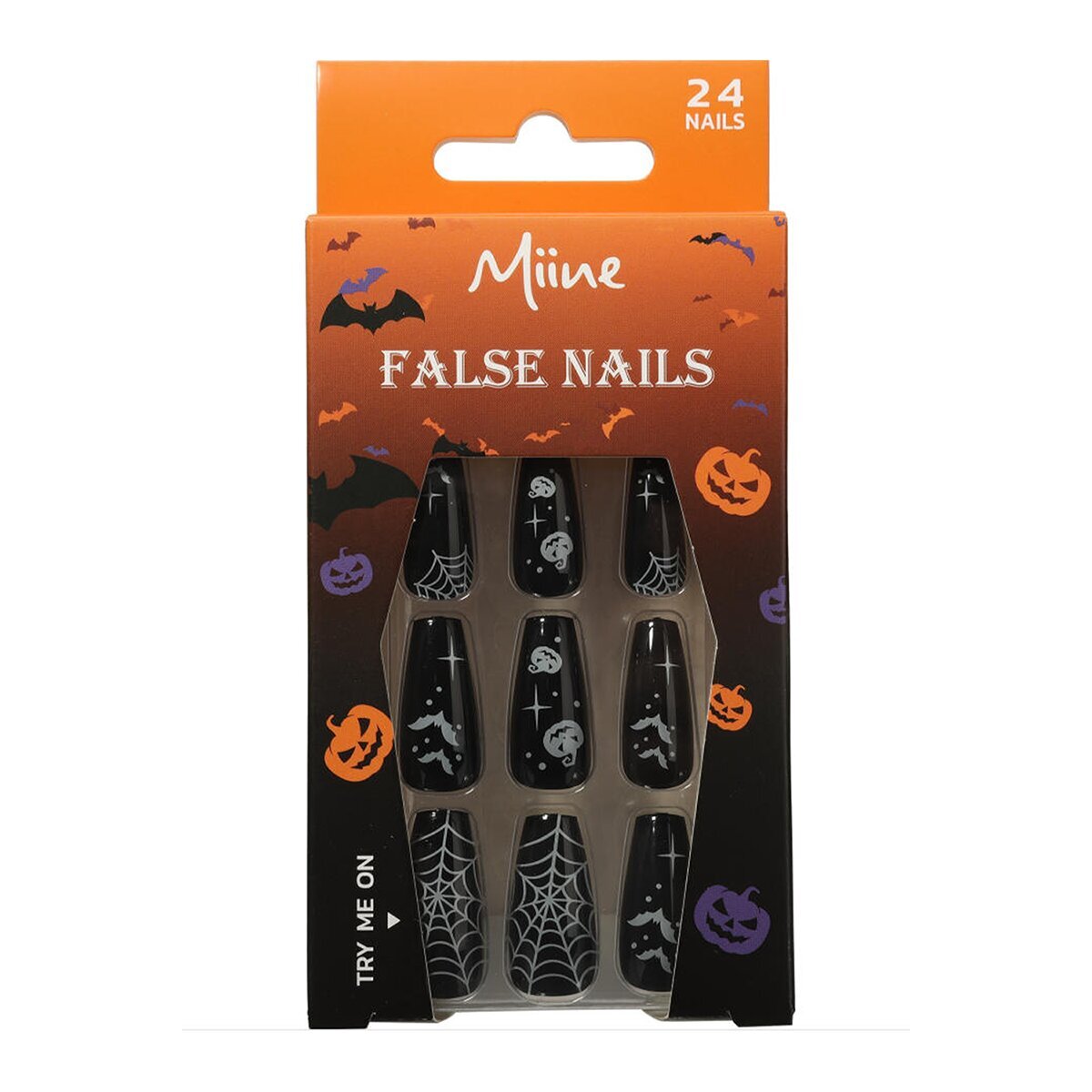 MIINE MIINE Miine Halloween Siyah Takma Tırnak 24'lü 1 of 3
