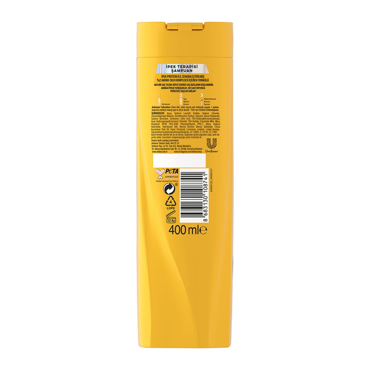  ELİDOR ELİDOR Elidor Şampuan İpek Terapisi 400 ml  1 of 9 