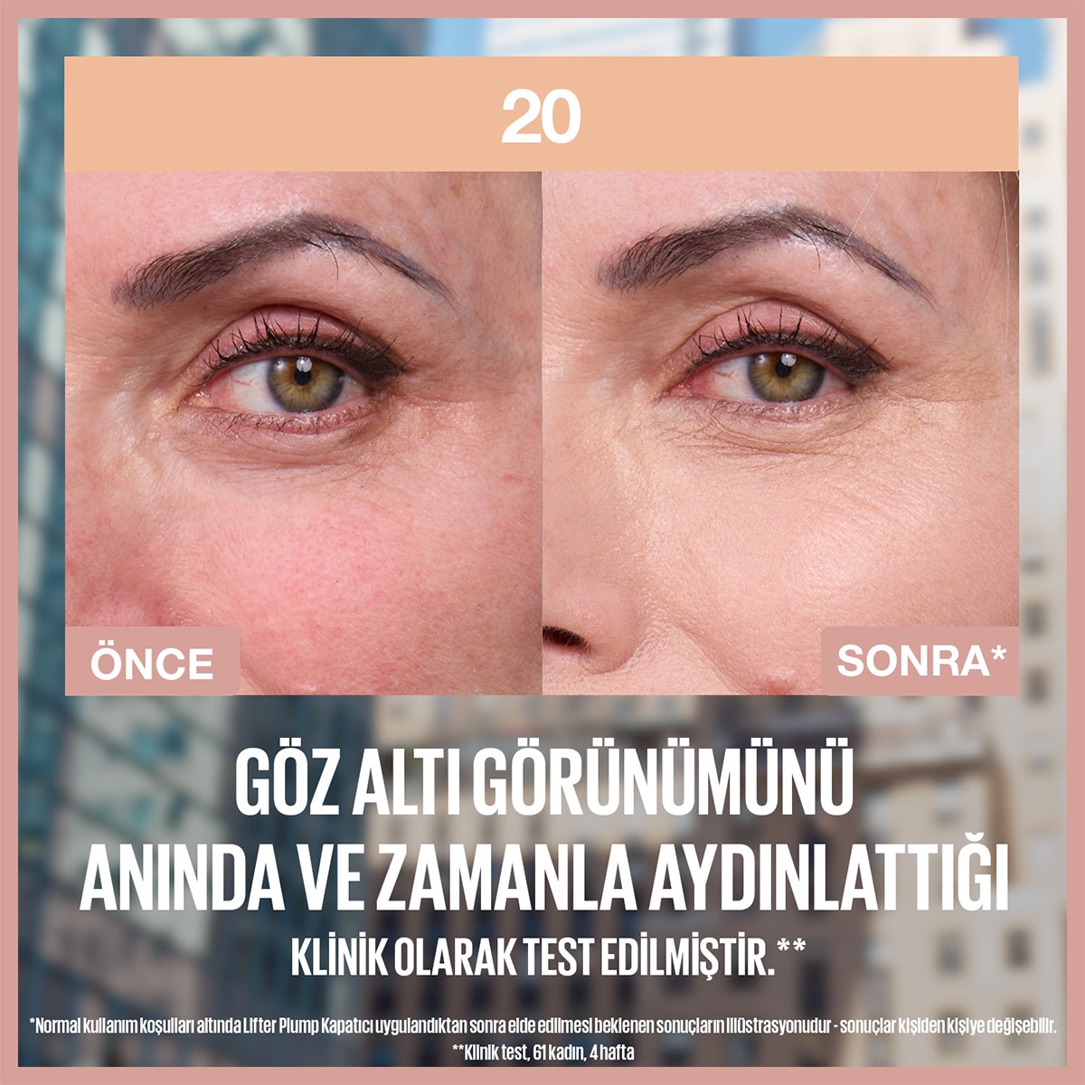  MAYBELLINE MAYBELLINE Maybelline New York Lifter Kafein ve Peptitler İçeren Nemlendiren ve Aydınlatan Kapatıcı 20  1 of 5 