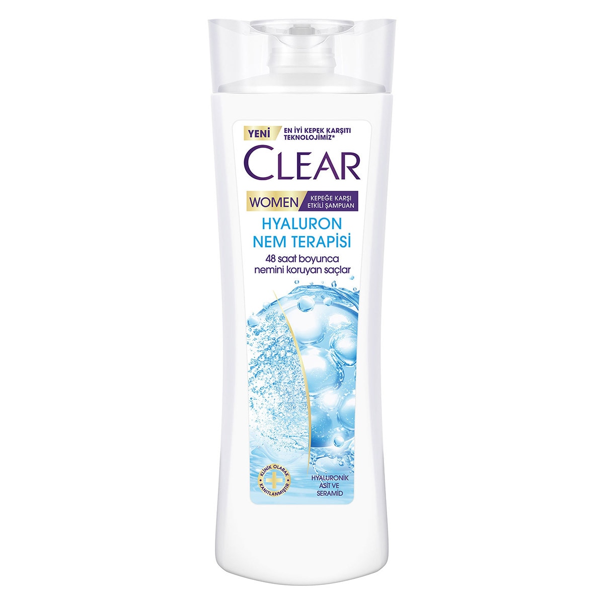 CLEAR CLEAR Clear Women Kepeğe Karşı Etkili Saç Bakım Şampuanı Hyaluron Nem Terapisi 350 ml 1 of 9