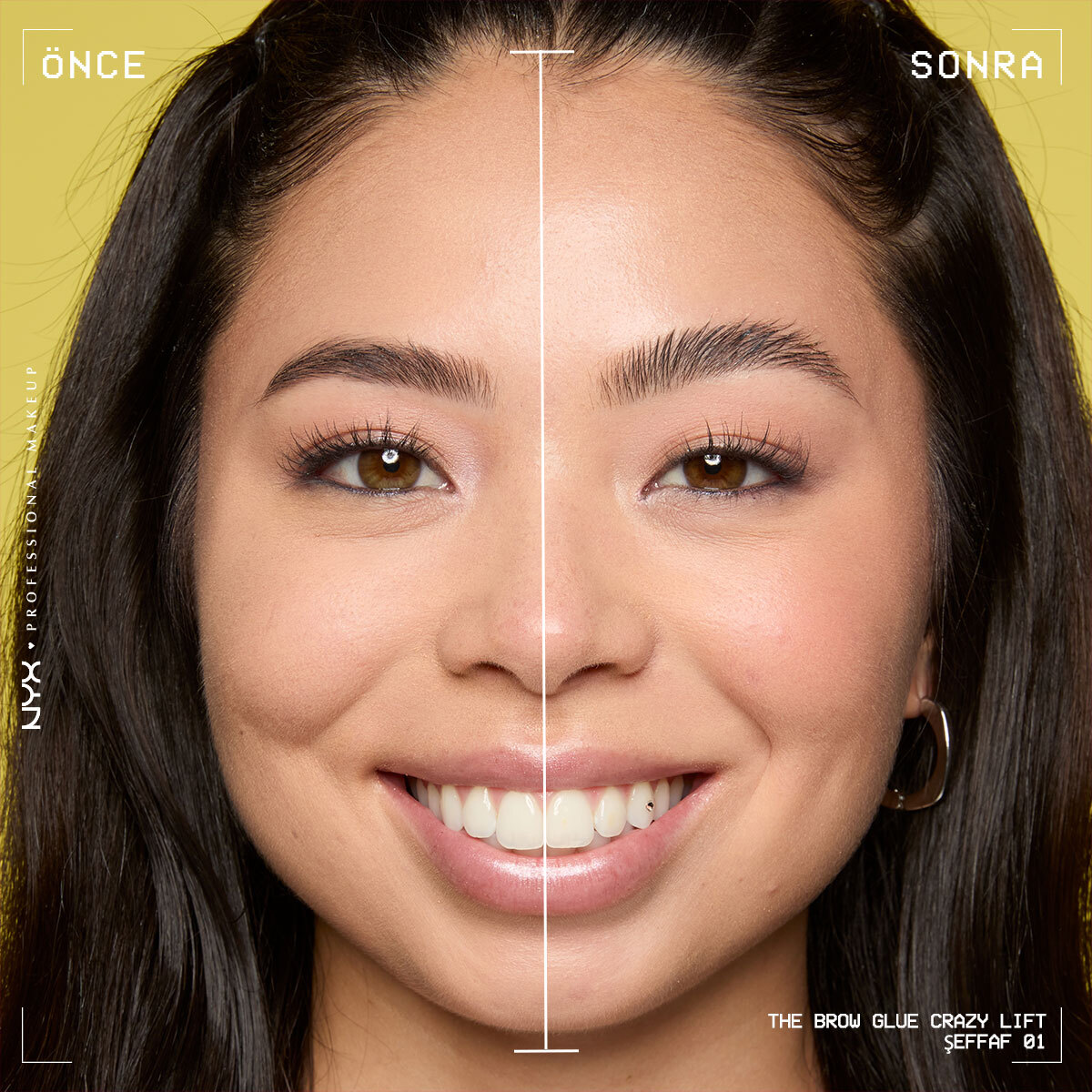 NYX NYX Nyx Professional Makeup The Super Brow Glue Sabitleyici Kaş Jeli O1 1 of 6