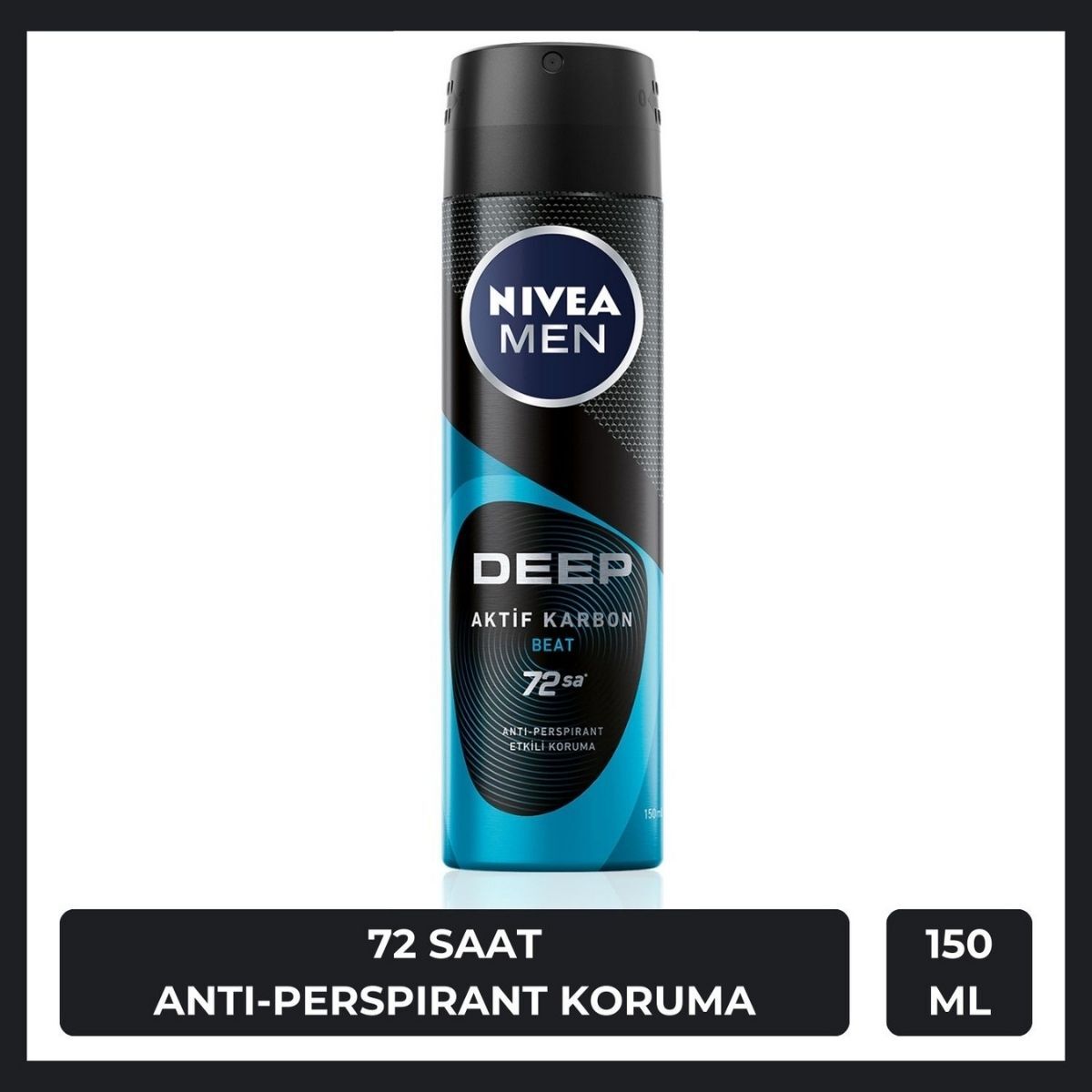 NIVEA DEO NIVEA DEO Nivea Deodorant Sprey Erkek Deep Beat 150 ml 1 of 1 Nivea Deodorant Sprey Erkek Deep Beat 150 ml