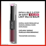 L'Oreal Paris Infaillible 2-Step 24 Saat Kalıcı Likit Ruj & Balm 215 Wine Oclock