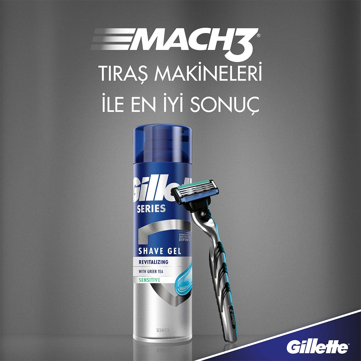  GILLETTE GILLETTE Gillette Series Tıraş Jeli Hassas Yeşil Çay 200 ml  1 of 6 