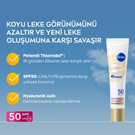  NIVEA VISAGE NIVEA VISAGE Nivea SPF50 Luminous630 Thiamidol Etkili Leke Karşıtı Güneş Koruyucu Yüz Kremi 40 ml  1 of 7 