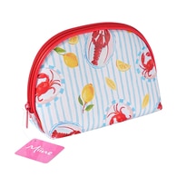  MIINE MIINE MIINE MAKYAJ ÇANTASI ORTA YENGEÇ ÇİZGİLİ  1 of 2 