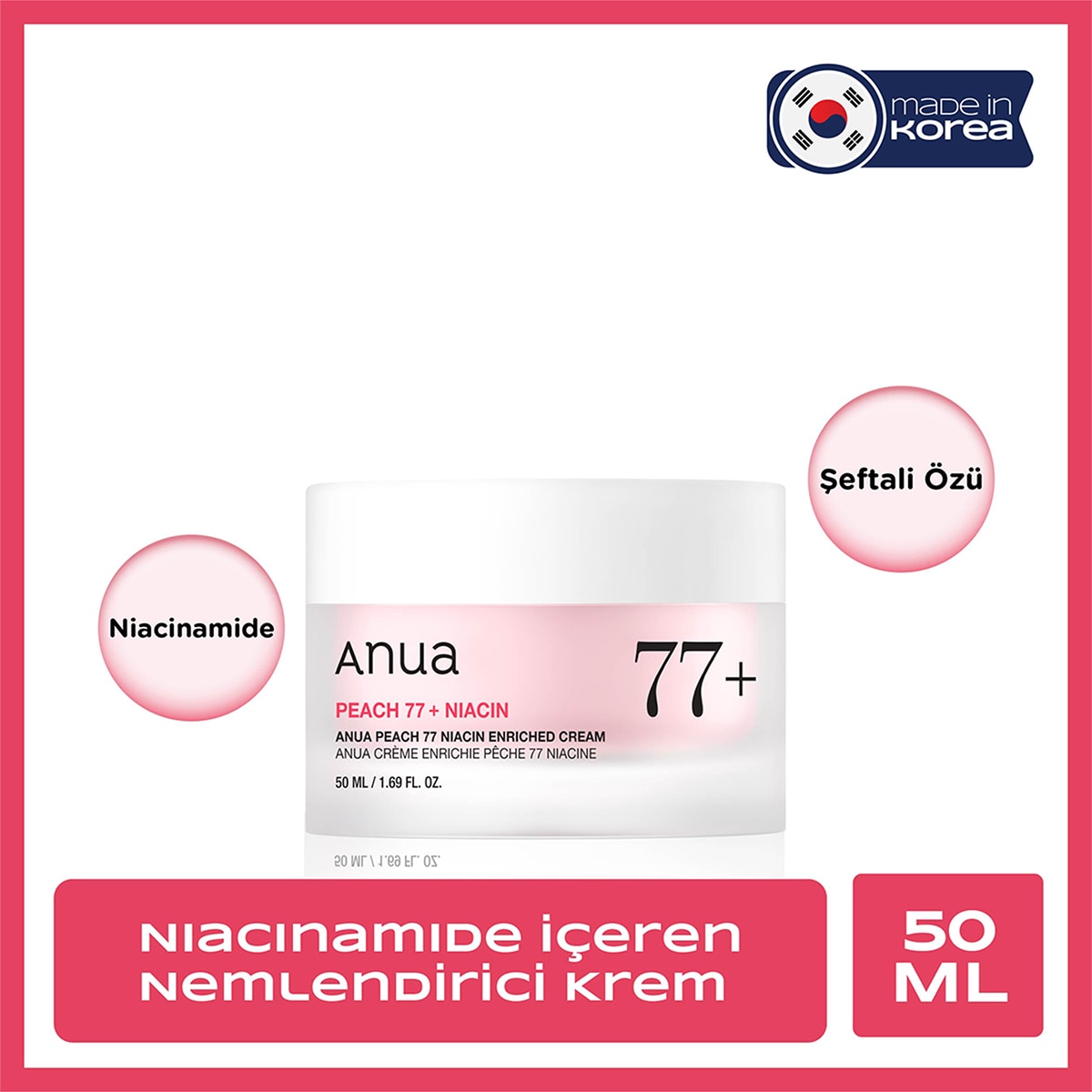 ANUA ANUA Anua Peach %77 Niacin Enriched Krem 50 ml 1 of 11
