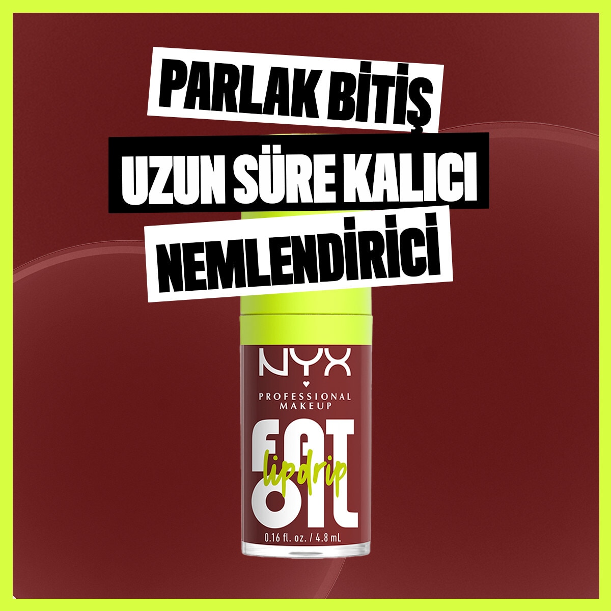NYX NYX Nyx Professional Makeup Fat Oil Lip Drip Parlatıcı Dudak Yağı Sprinkle Sprinkle 1 of 7