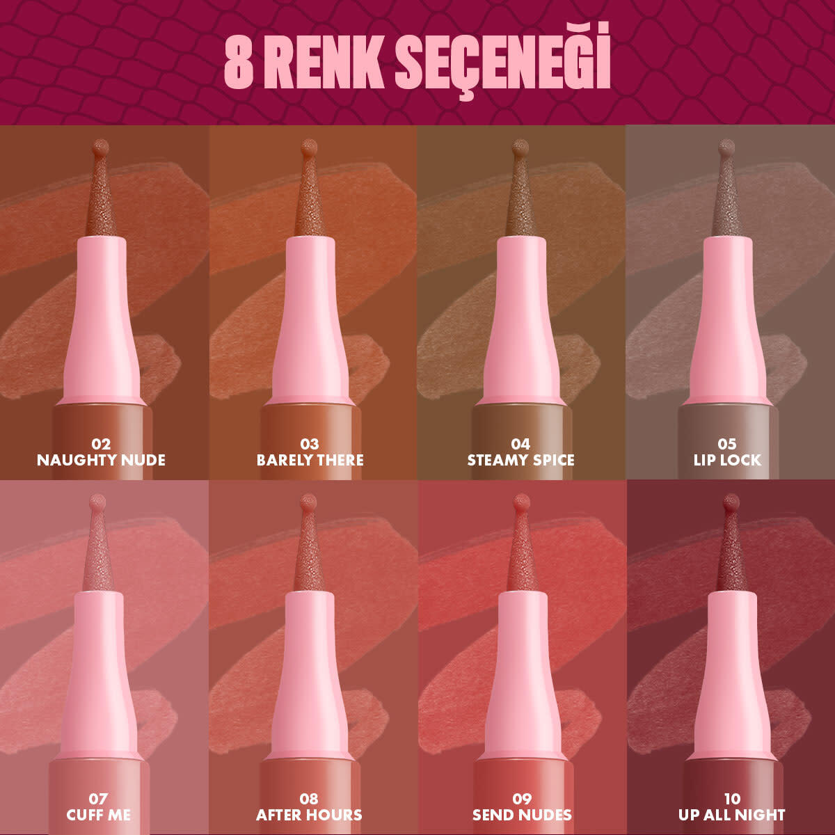  NYX NYX Nyx Professional Makeup Lip Lingerie Stain Dudak Kalemi 05 Lip Lock  1 of 10 