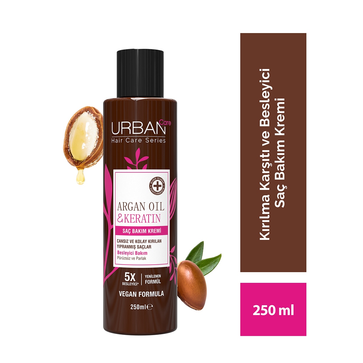  URBAN CARE URBAN CARE Urban Care Argan Yağı & Keratin Besleyici ve Kırılma Karşıtı Saç Bakım Kremi 250 ml  1 of 6 