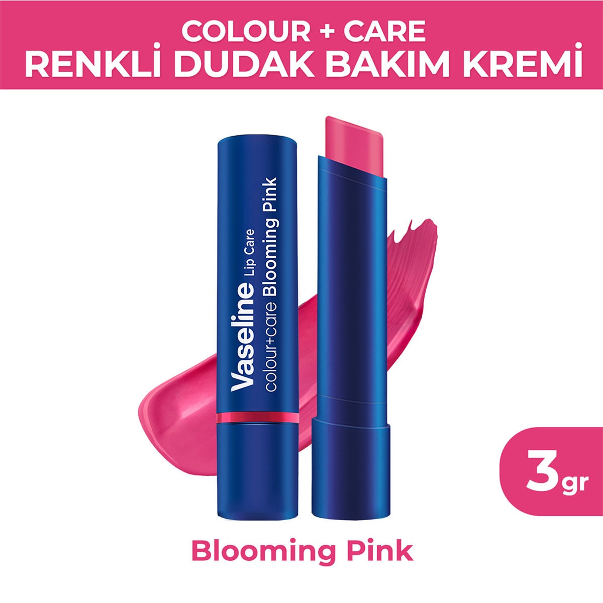 VASELINE VASELINE Vaseline Renkli Dudak Bakım Balmı Pink 3 g 1 of 9