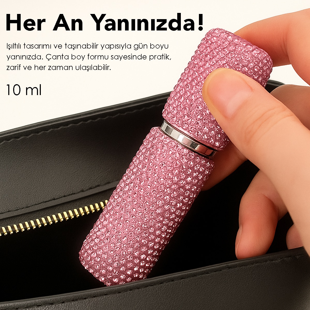 ZHENE ZHENE Zhene Kristal Desenli Seyahat Parfüm Şişesi 10 ml 1 of 6