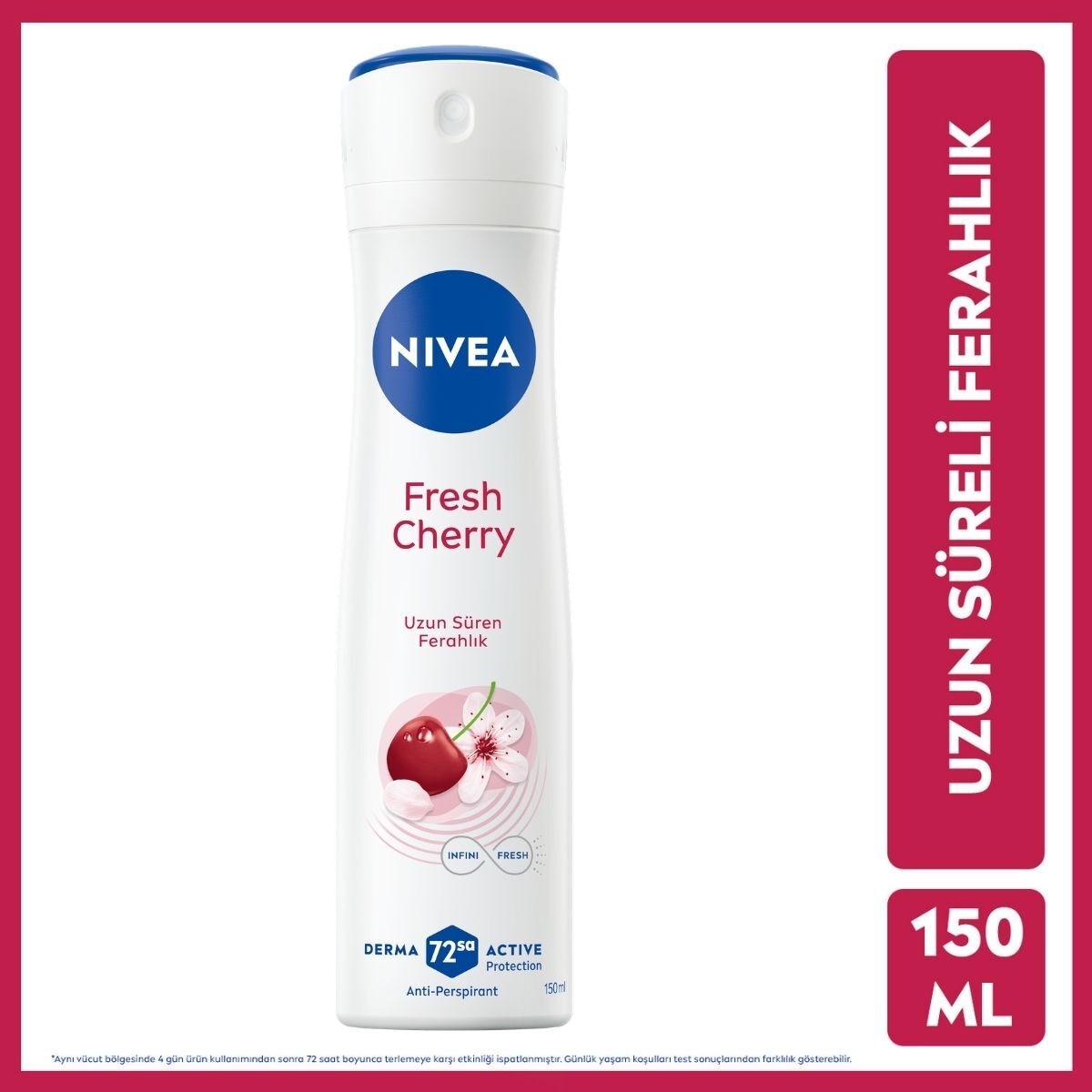 NIVEA DEO NIVEA DEO Nivea Kadın Sprey Deodorant Fresh Cherry 150 ml 1 of 7