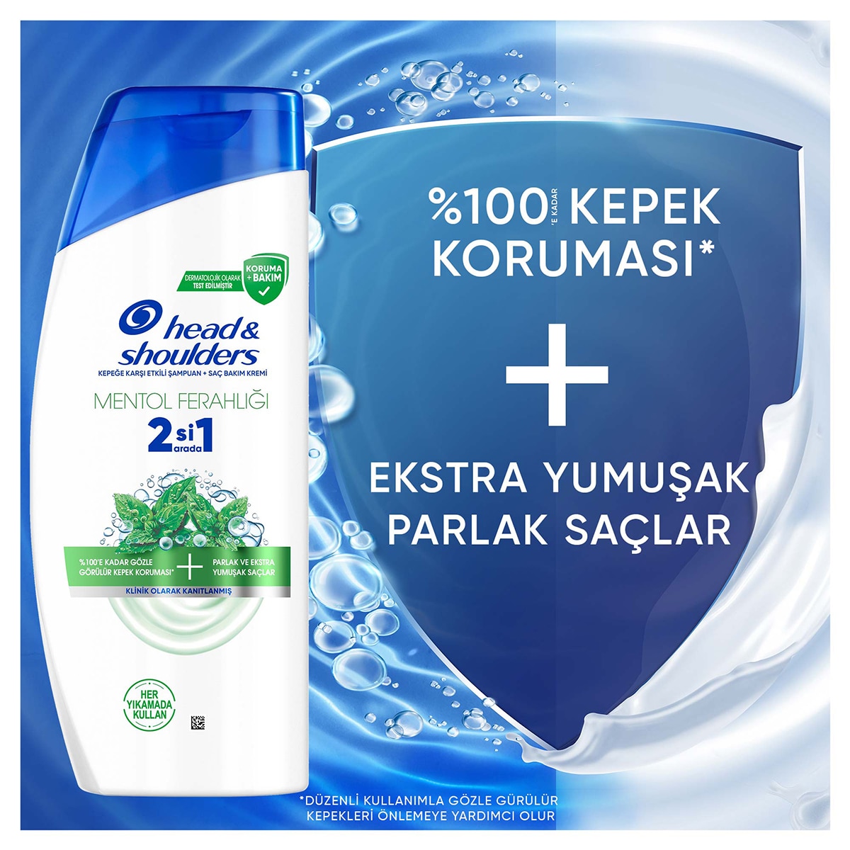 HEAD&SHOULDERS Head&Shoulders ampuan 2'si 1 Arada Mentol 625 ml 1410556 |  Watsons
