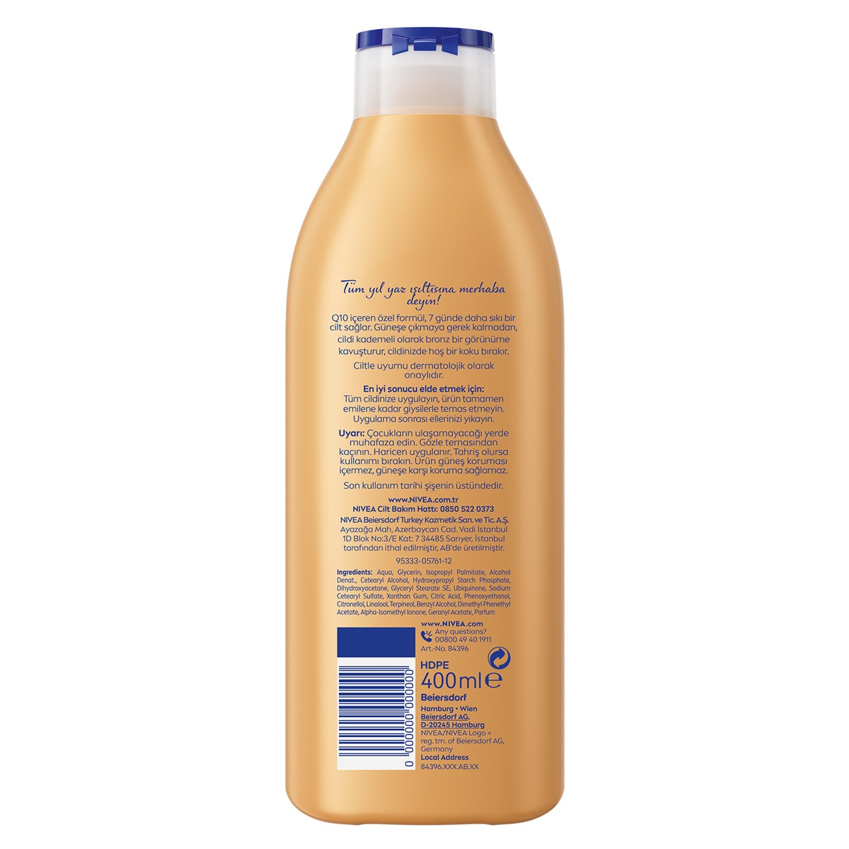NIVEA NIVEA BODY Nivea Q10 7 Günde Sıkılaştırıcı Bronzlaştırıcı Vücut Bakım Losyonu 400 ml Nemlendirici 1 of 7