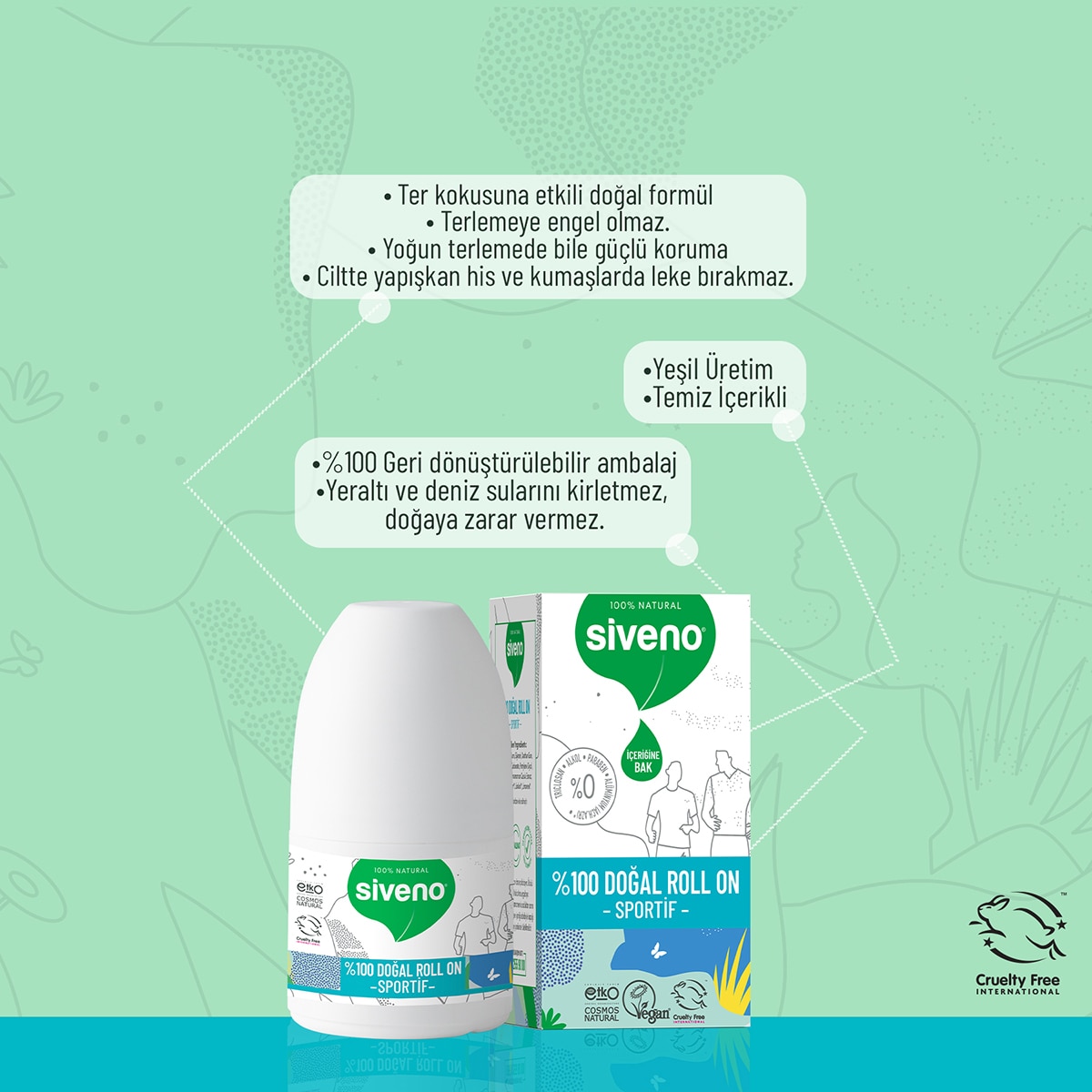 SIVENO SIVENO Siveno Doğal Roll On Sportive 50 ml  1 of 7 