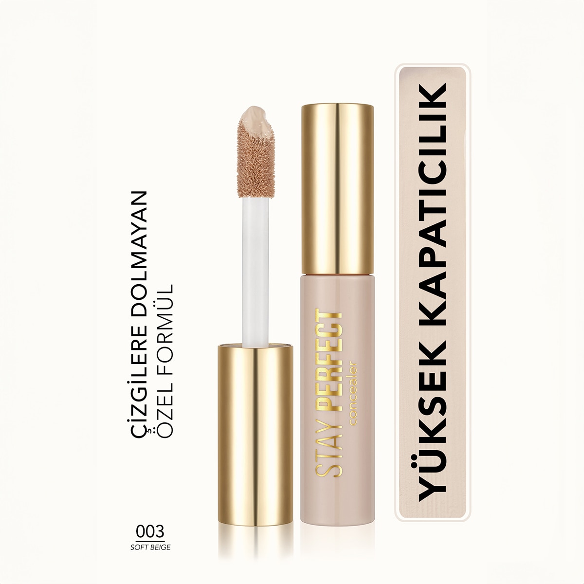 FLORMAR FLORMAR Flormar Stay Perfect Concealer Kremsi Likit Kapatıcı No: 03 Soft Beige 1 of 6