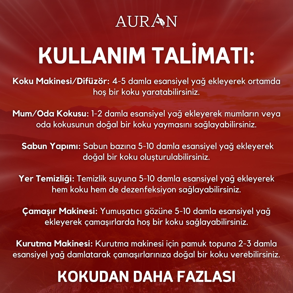  AURAN AURAN Auran Uçucu Koku Yağı Amber 10 ml  1 of 4 