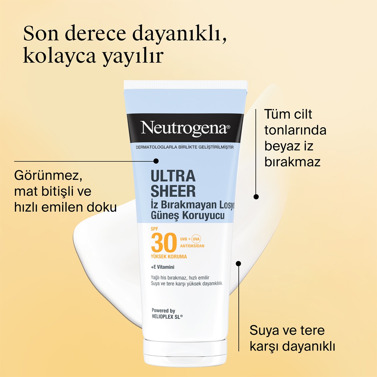 NEUTROGENA NEUTROGENA Neutrogena Ultra Sheer SPF30 Vücut Güneş Koruyucu Losyon 200 ml 1 of 11