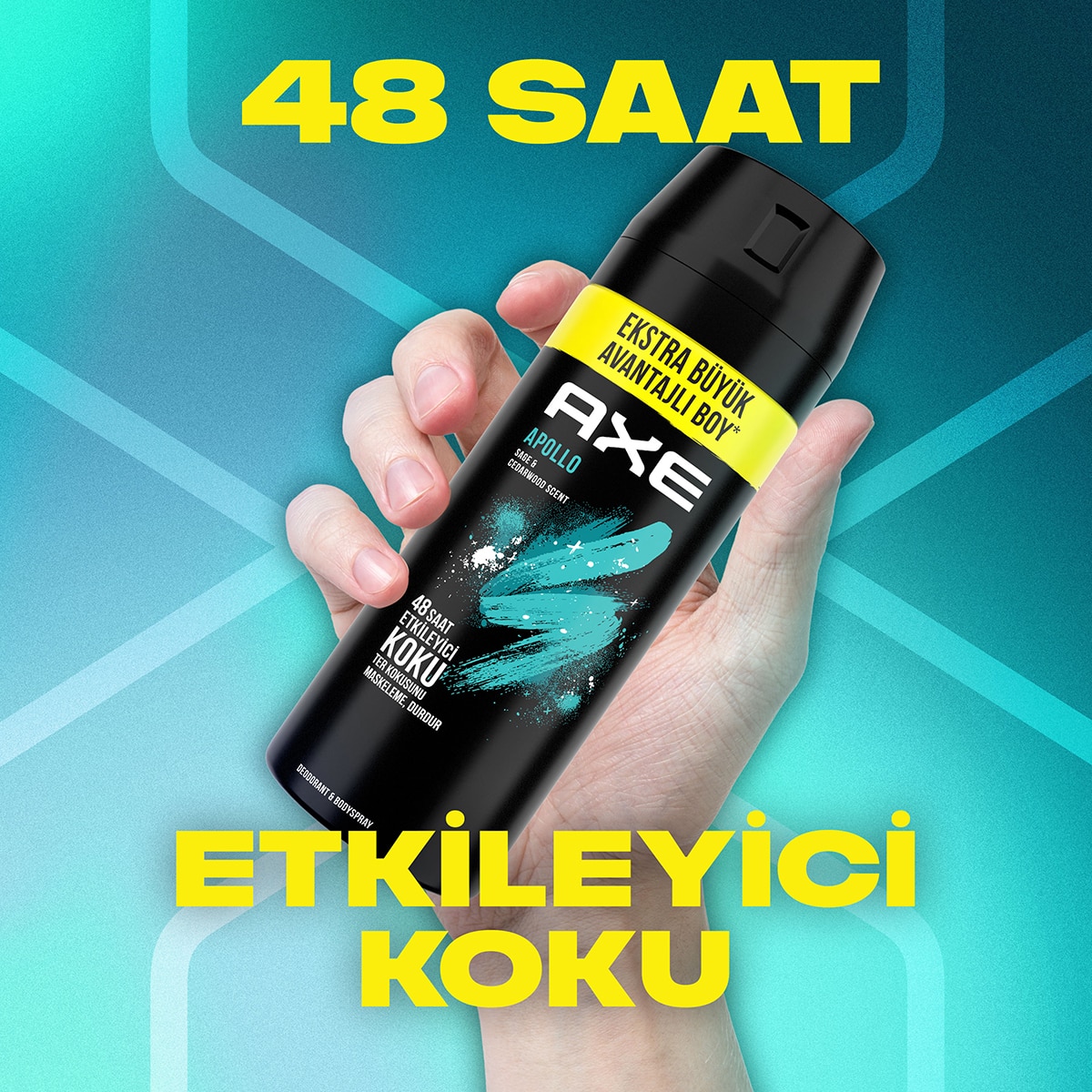  AXE AXE Axe Erkek Sprey Deodorant Apollo 48 Saat Etkileyici Koku 200 ml  1 of 8 