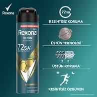 Rexona Men Erkek Sprey Deodorant Champions 72 Saat Kesintisiz Üstün Koruma 150 ml