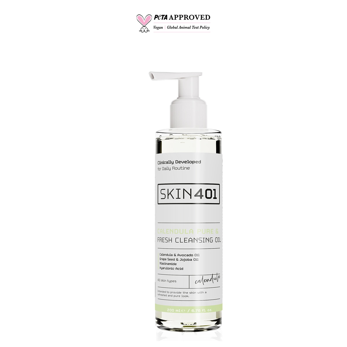  SKIN401 SKIN401 Skin401 Kalendula Özlü Yüz Temizleme Yağı 200 ml  1 of 4 