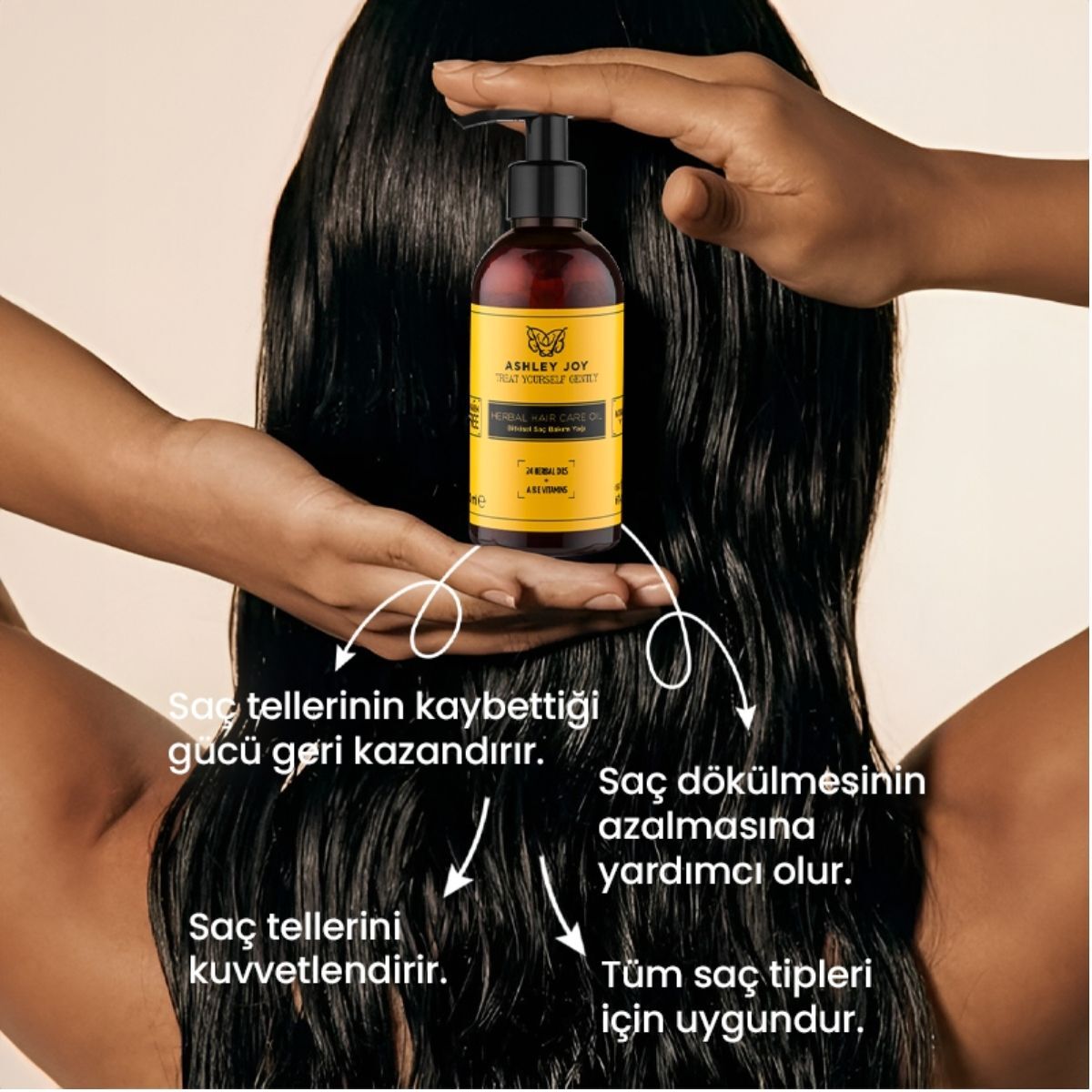  ASHLEY JOY ASHLEY JOY Ashley Joy Saç Bakım Yağı 100 ml  1 of 5 