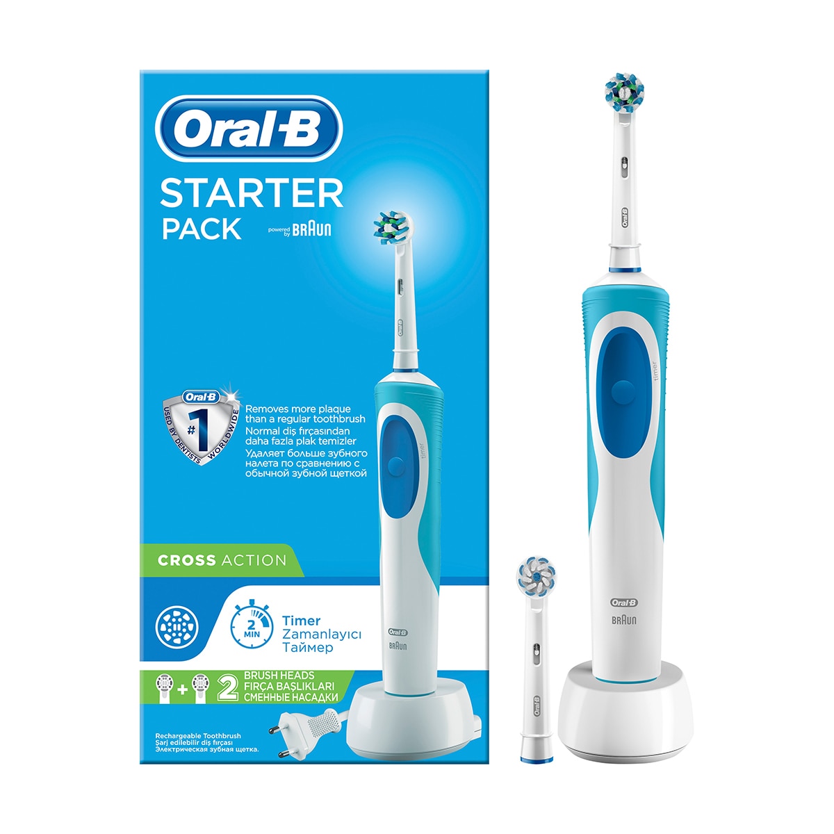  ORAL-B EXC. ORAL-B EXC. Oral-B Şarjlı Diş Fırçası + Yedek Başlık  1 of 1 