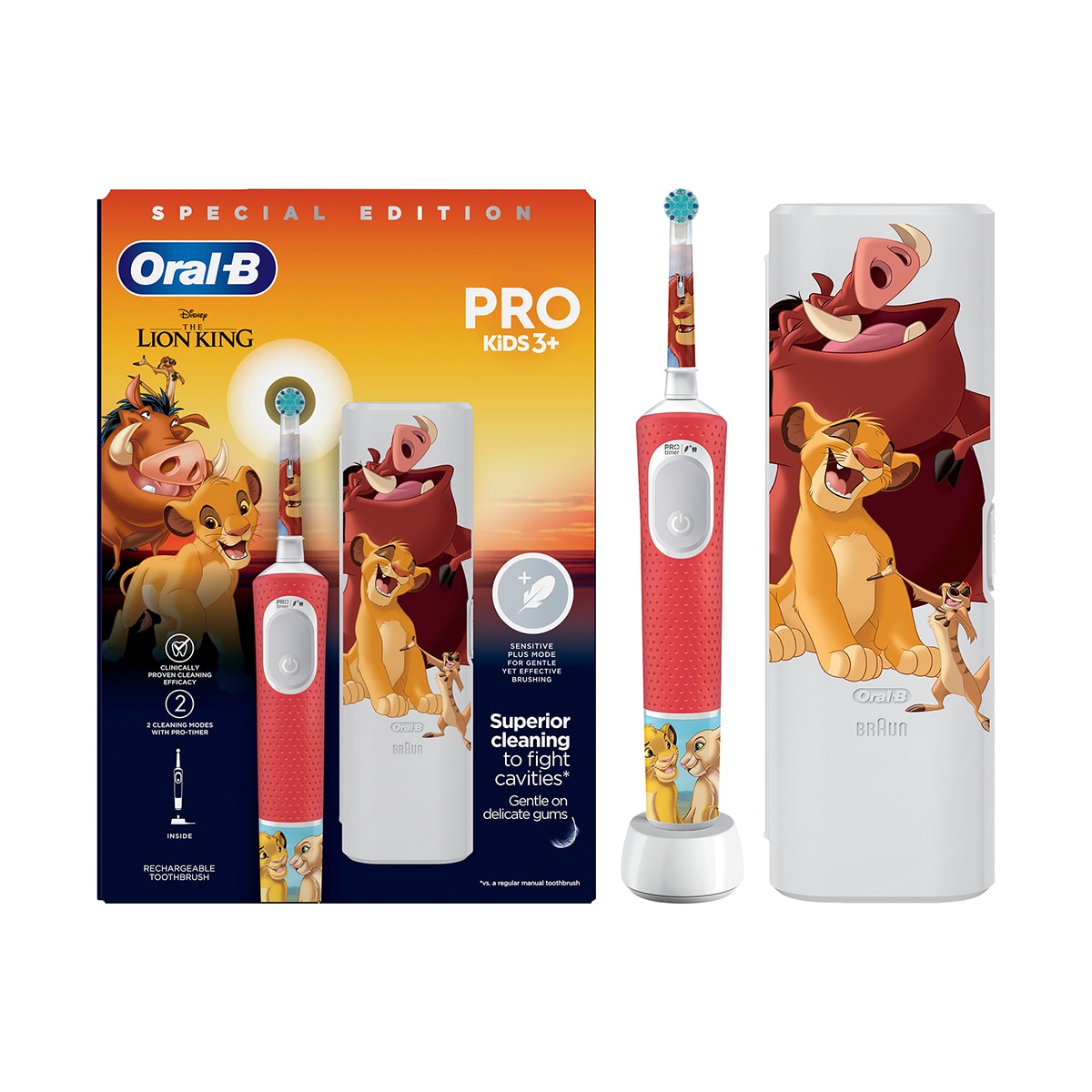 ORAL-B ORAL-B Oral-B Pro D103 Lion King Şarjlı Fırça ve Seyahat Kabı 1 of 5
