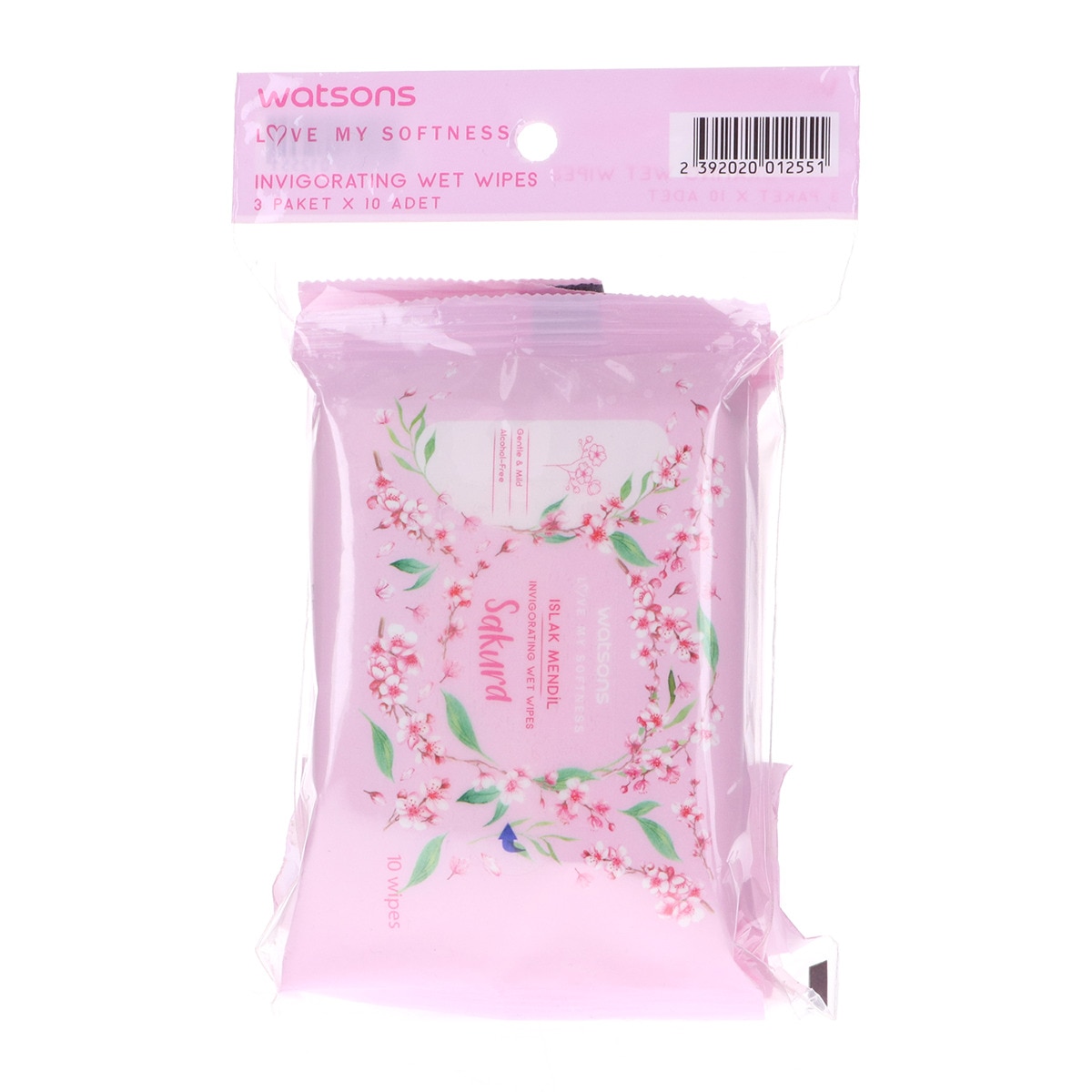  WATSONS WATSONS Watsons Islak Mendil Sakura&nbsp;3x10 Adet  1 of 2 
