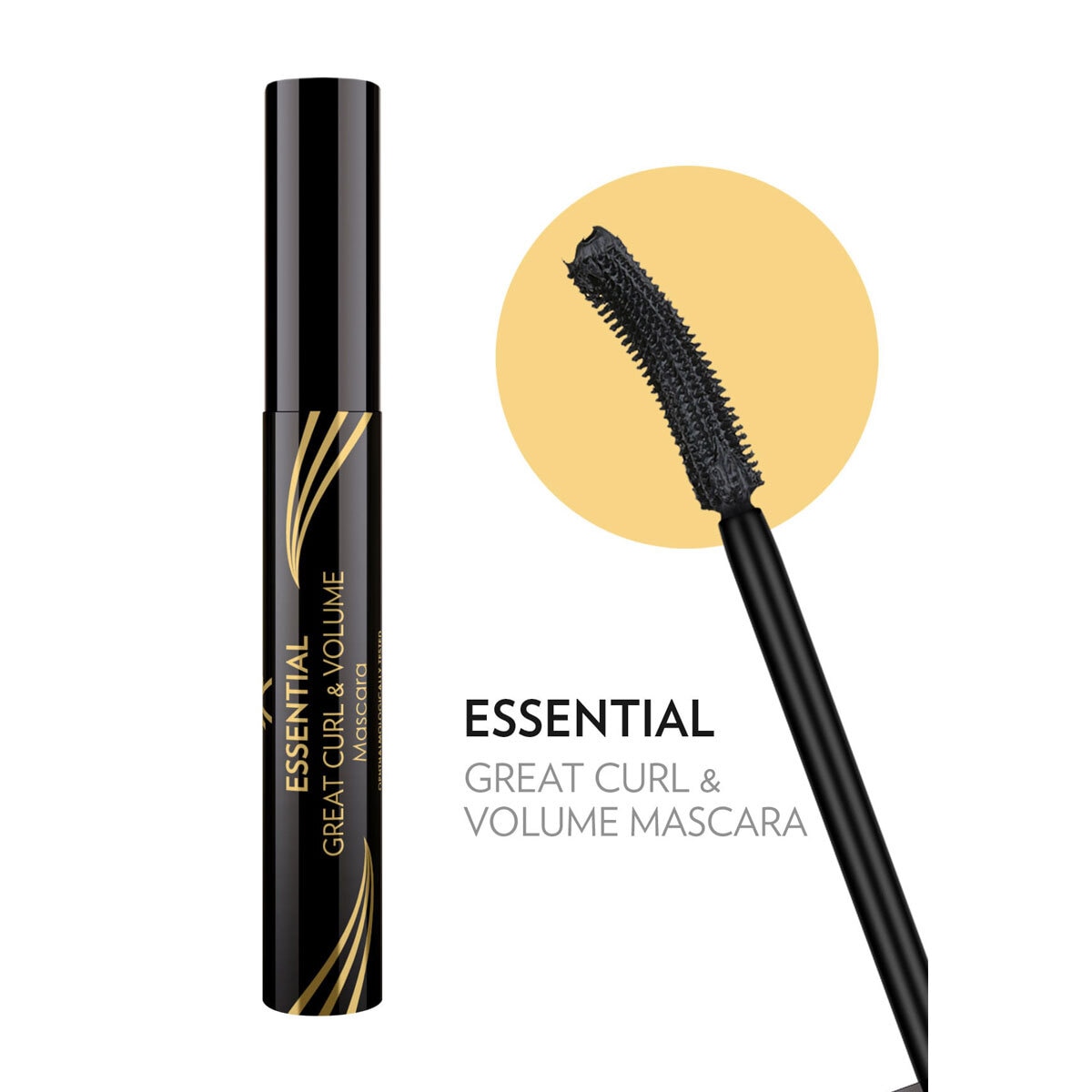 GOLDEN ROSE GOLDEN ROSE Golden Rose Essential Kıvrım ve Hacim Etkisi Veren Maskara 1 of 5