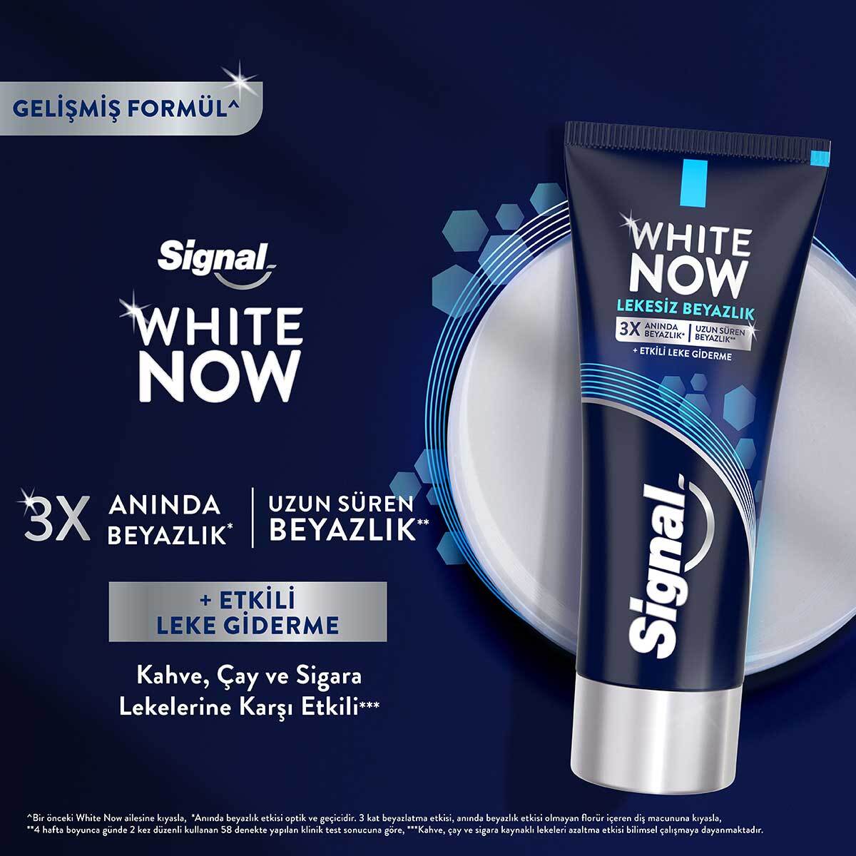 SIGNAL SIGNAL EXC. Signal White System 75 ml + White Now Lekesiz 50 ml Diş Macunu Seti 1 of 8