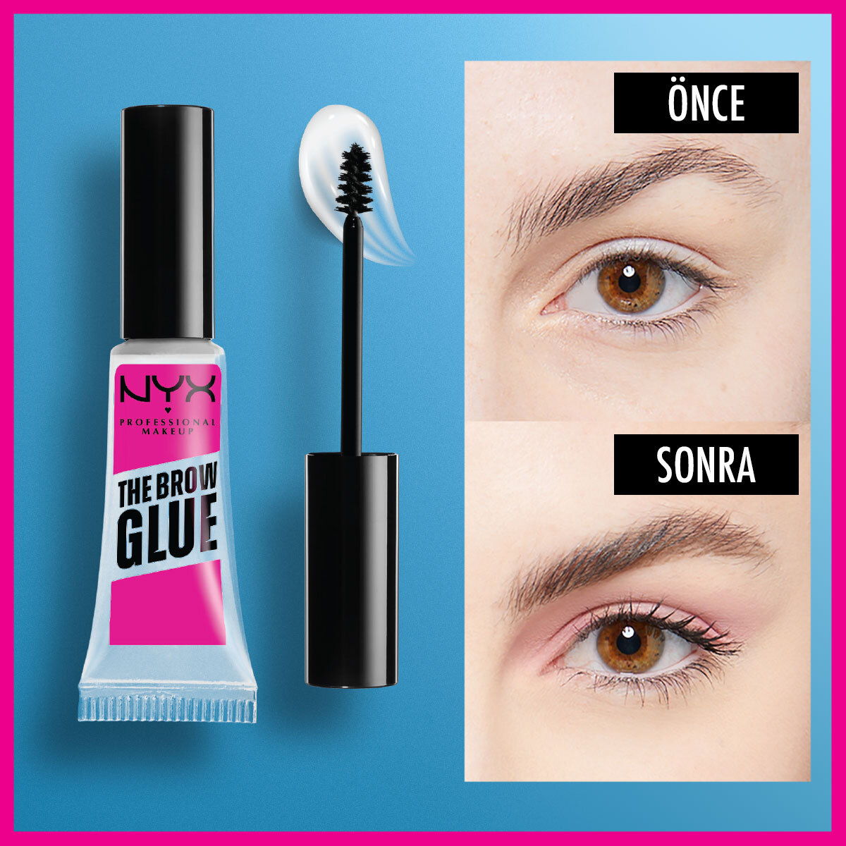 NYX NYX Nyx Professional Makeup Brow Glue Kaş Sabitleyici Maskara Şeffaf 1 of 5