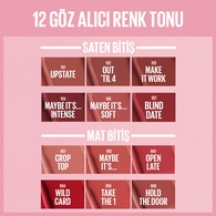 Maybelline New York Serum Etkili Hyaluronik Asit ve Besleyici Yağ İçeren Ruj Satin Out'Til 4 102