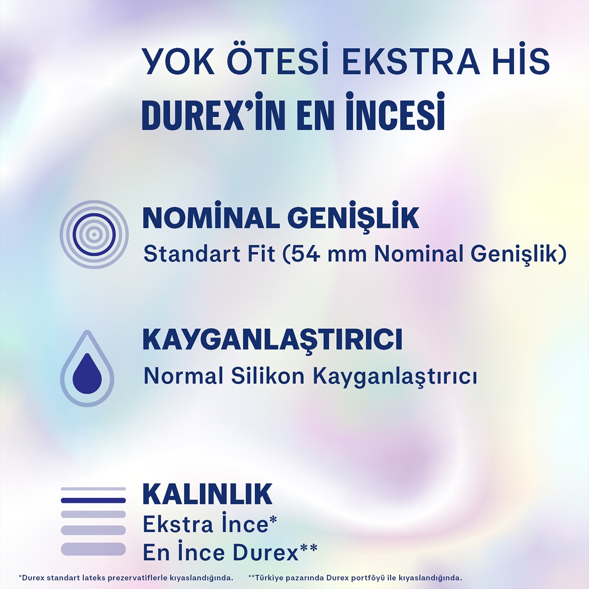 DUREX DUREX Durex Yok Ötesi Ekstra His İnce Prezervatif 20'li 1 of 6