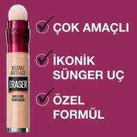  MAYBELLINE MAYBELLINE Maybelline New York Instant Eraser Anti Age Kapatıcı No: 00 Ivory  1 of 7 